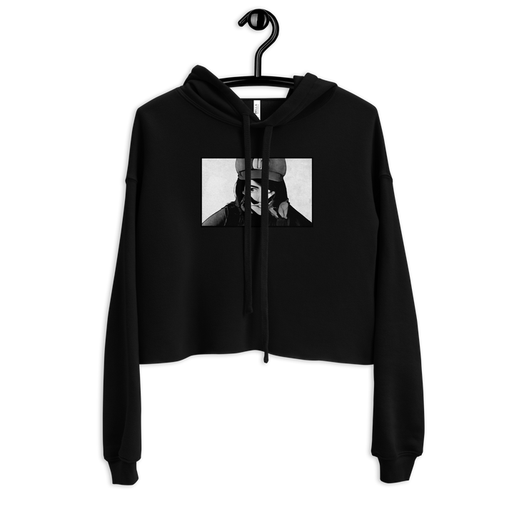 ⬦ Wahfu ⬦ B&W Cropped Hoodie - BB x itsJskah