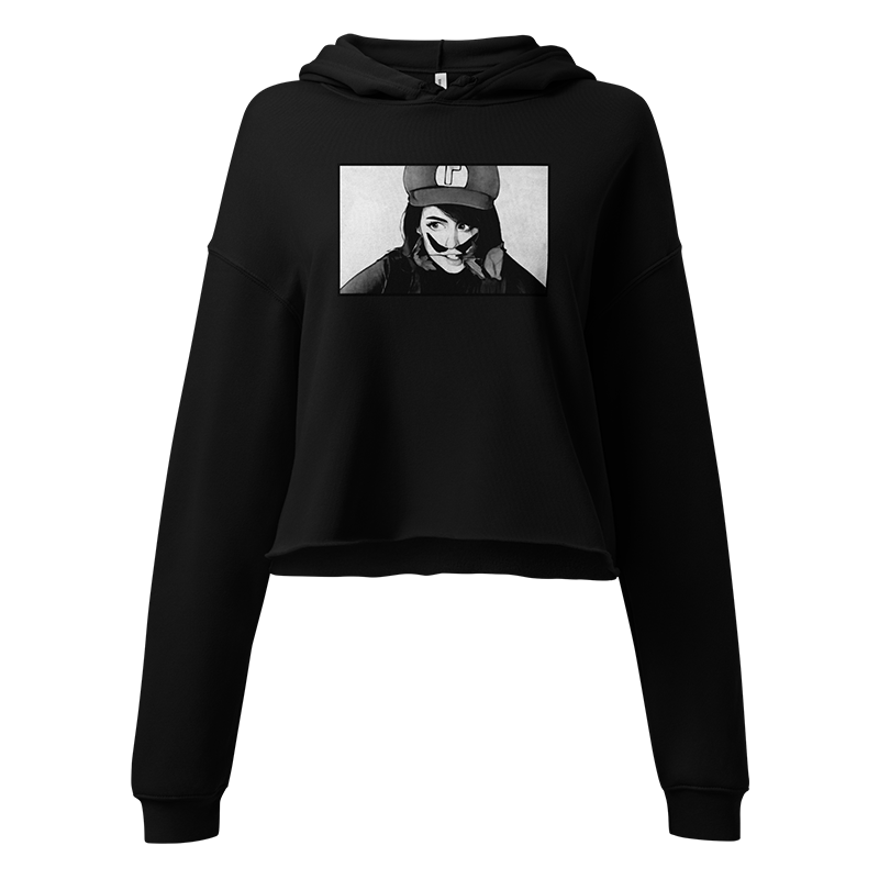 ⬦ Wahfu ⬦ B&W Cropped Hoodie - BB x itsJskah