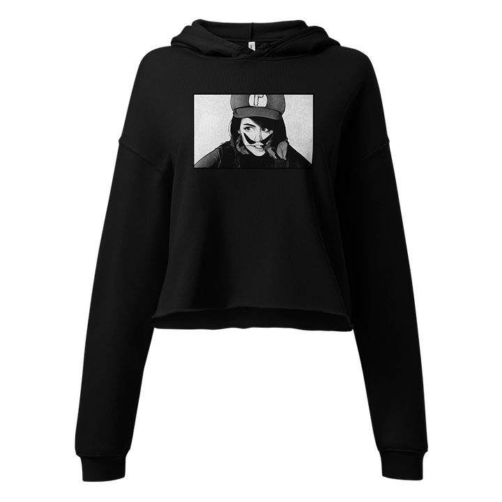 ⬦ Wahfu ⬦ B&W Cropped Hoodie - BB x itsJskah