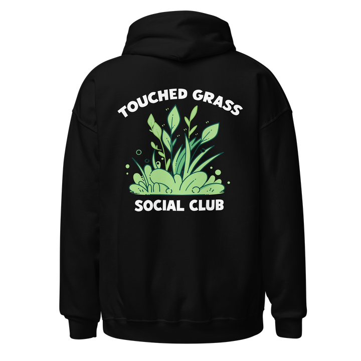 ⬦ Touched Grass Social Club ⬦ Unisex Embroidered Hoodie