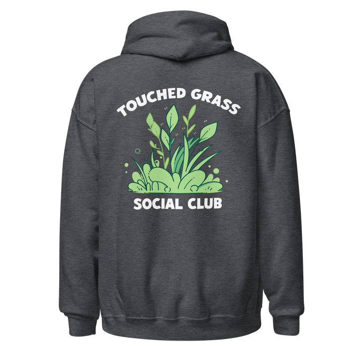 ⬦ Touched Grass Social Club ⬦ Unisex Embroidered Hoodie