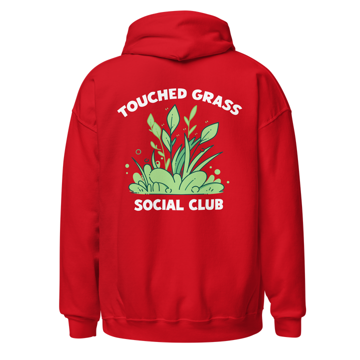 ⬦ Touched Grass Social Club ⬦ Unisex Embroidered Hoodie