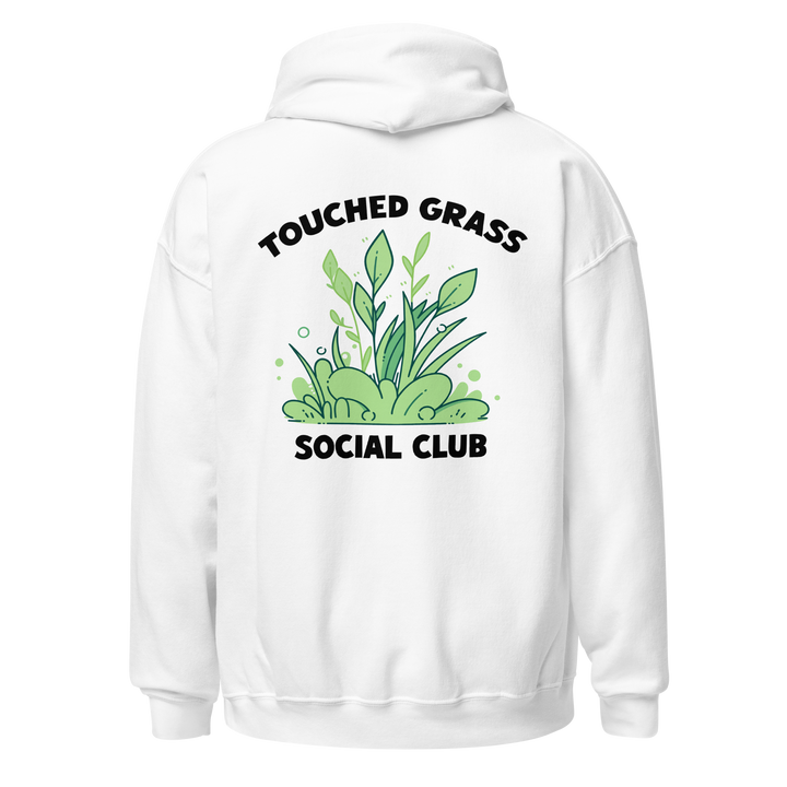 ⬦ Touched Grass Social Club ⬦ Unisex Embroidered Hoodie