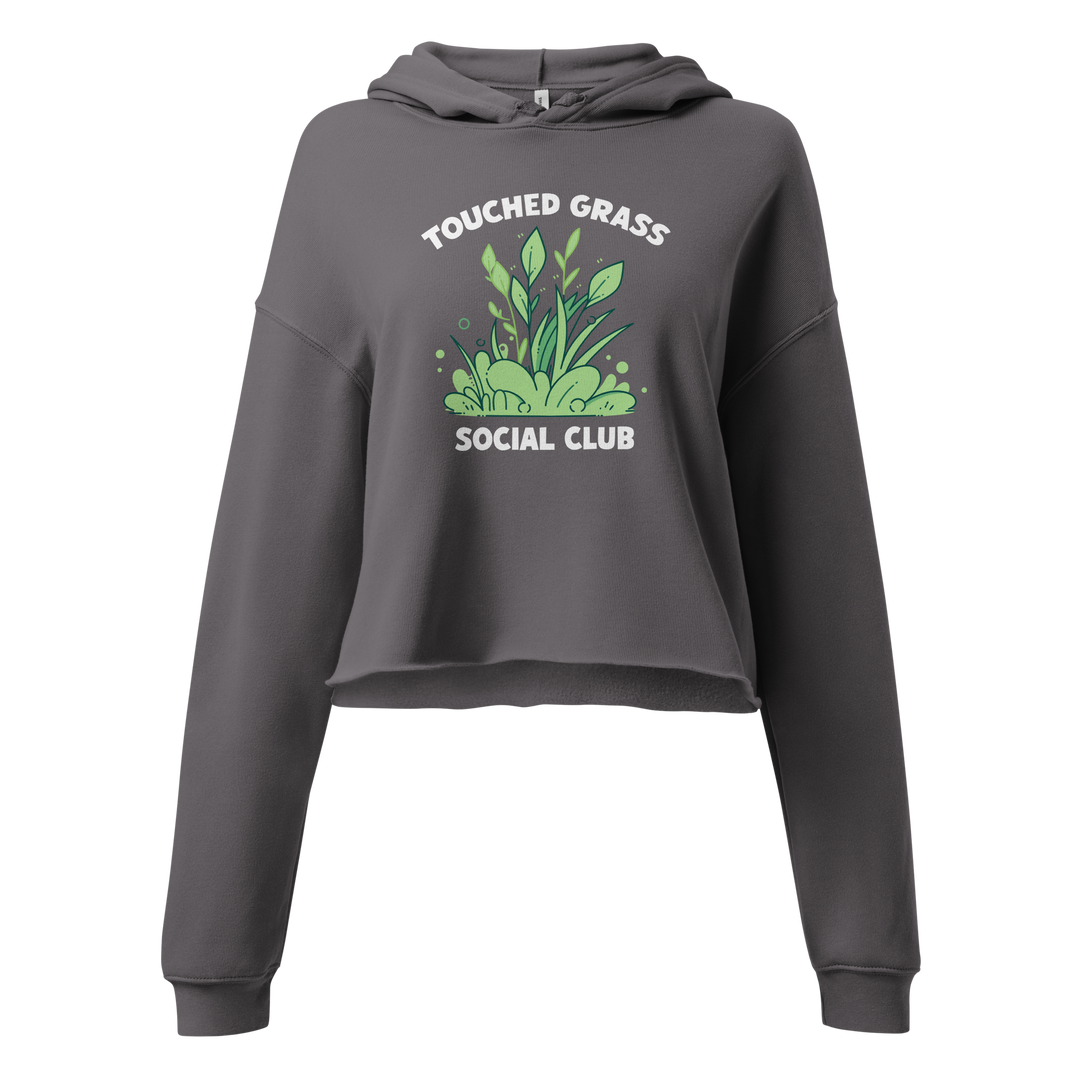 ⬦ Touched Grass Social Club ⬦ Cropped Hoodie