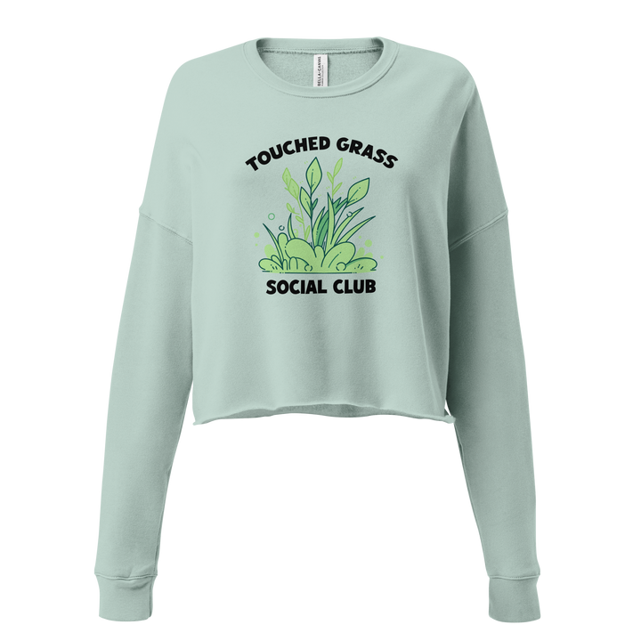 ⬦ Touched Grass Social Club ⬦ Cropped Sweatshirt