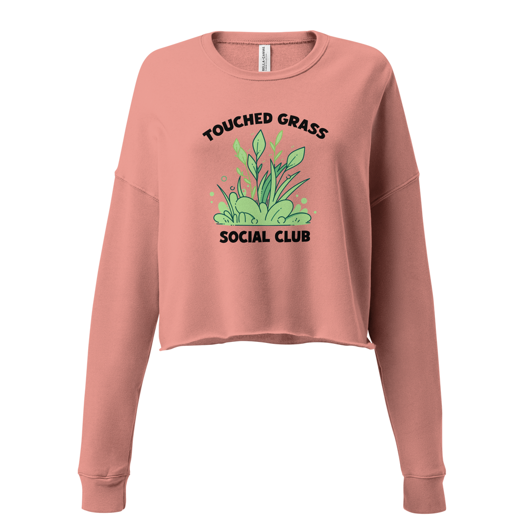 ⬦ Touched Grass Social Club ⬦ Cropped Sweatshirt