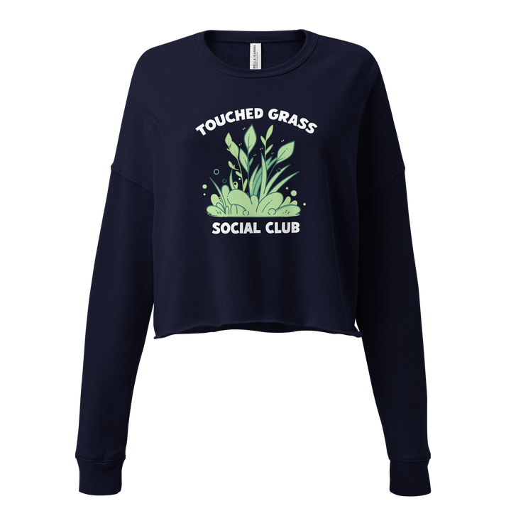 ⬦ Touched Grass Social Club ⬦ Cropped Sweatshirt